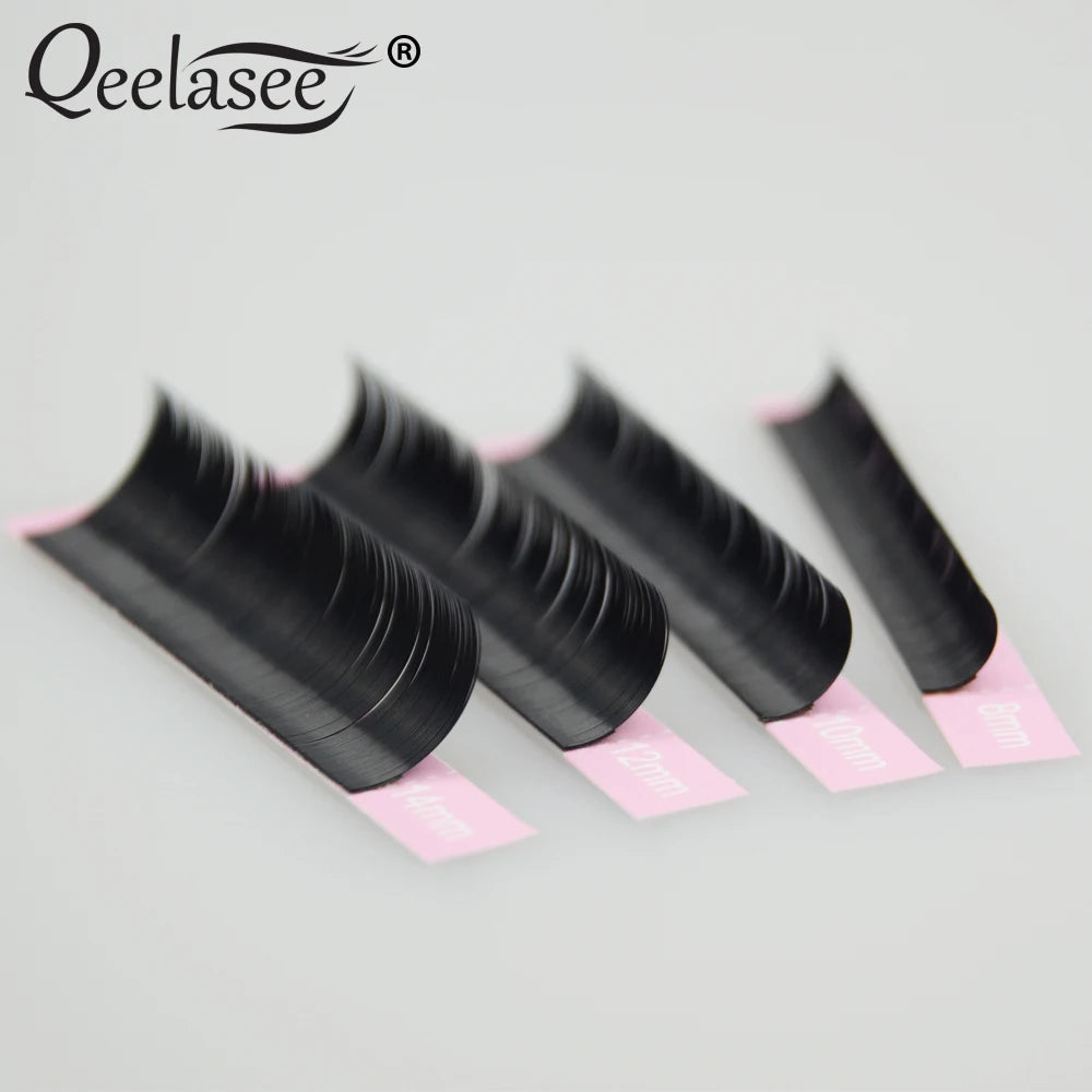 Plateaux de cils volume en gros, taille 10, faux cils 3D en vison, cils individuels, marque de beauté