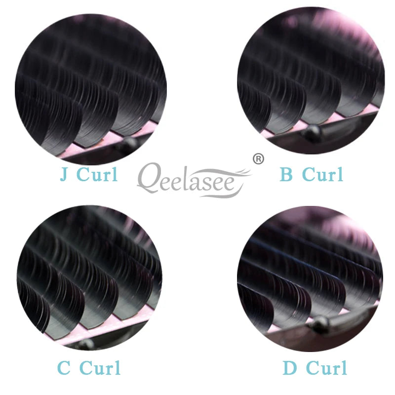 Plateaux de cils volume en gros, taille 10, faux cils 3D en vison, cils individuels, marque de beauté