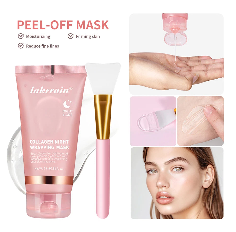 Kit Masque au Collagène et Pinceau – Soin Hydratant et Raffermissant