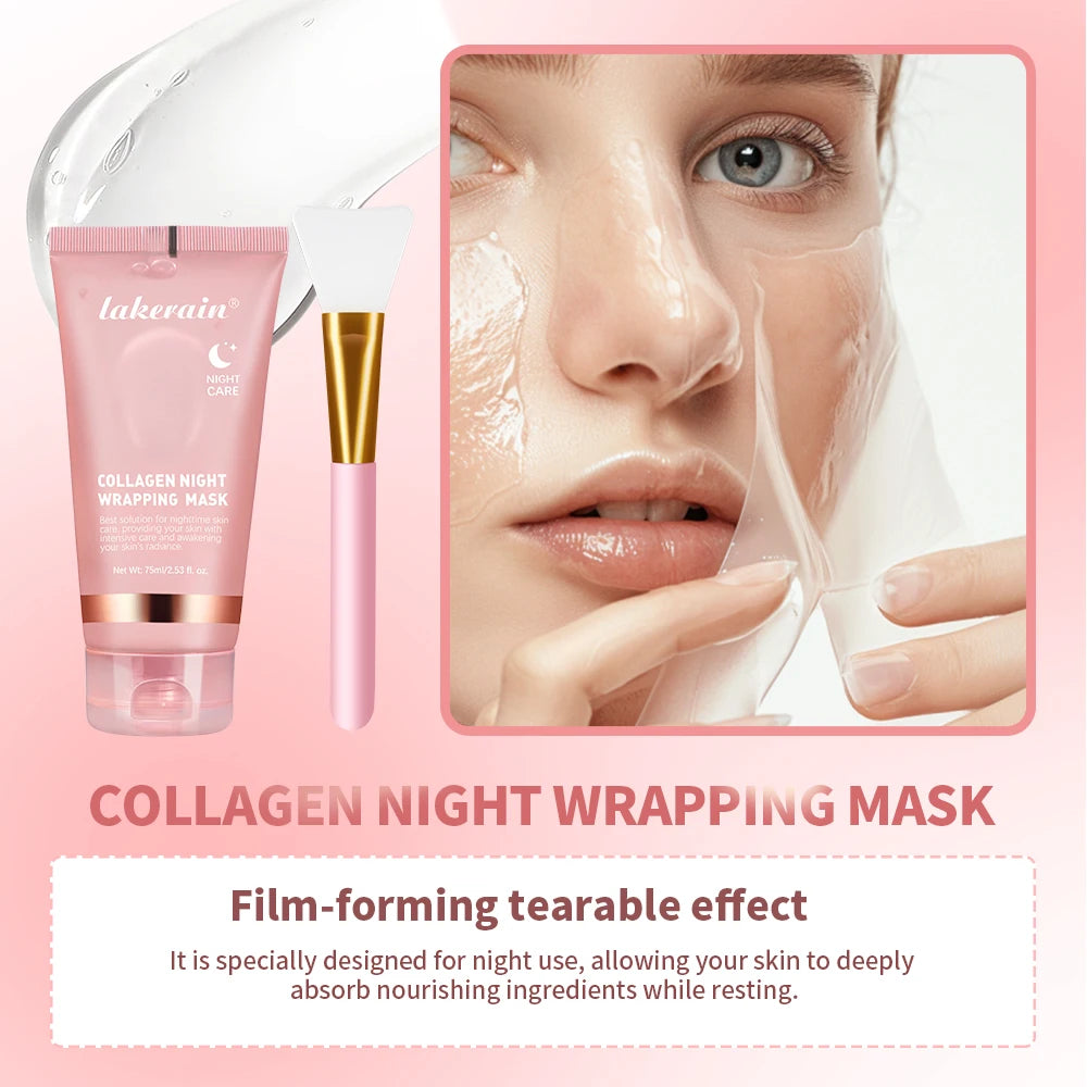 Kit Masque au Collagène et Pinceau – Soin Hydratant et Raffermissant
