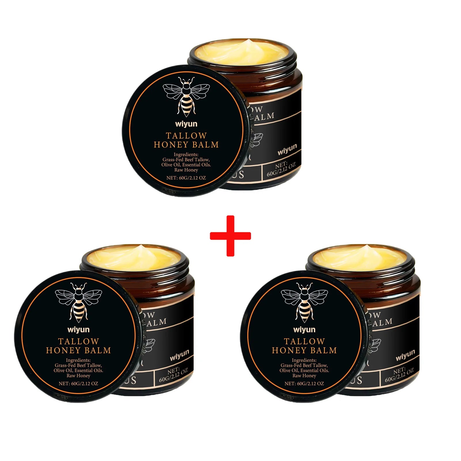 Lotion Corps au Suif de Bœuf & Miel – Hydratante, Raffermissante et Unifiante