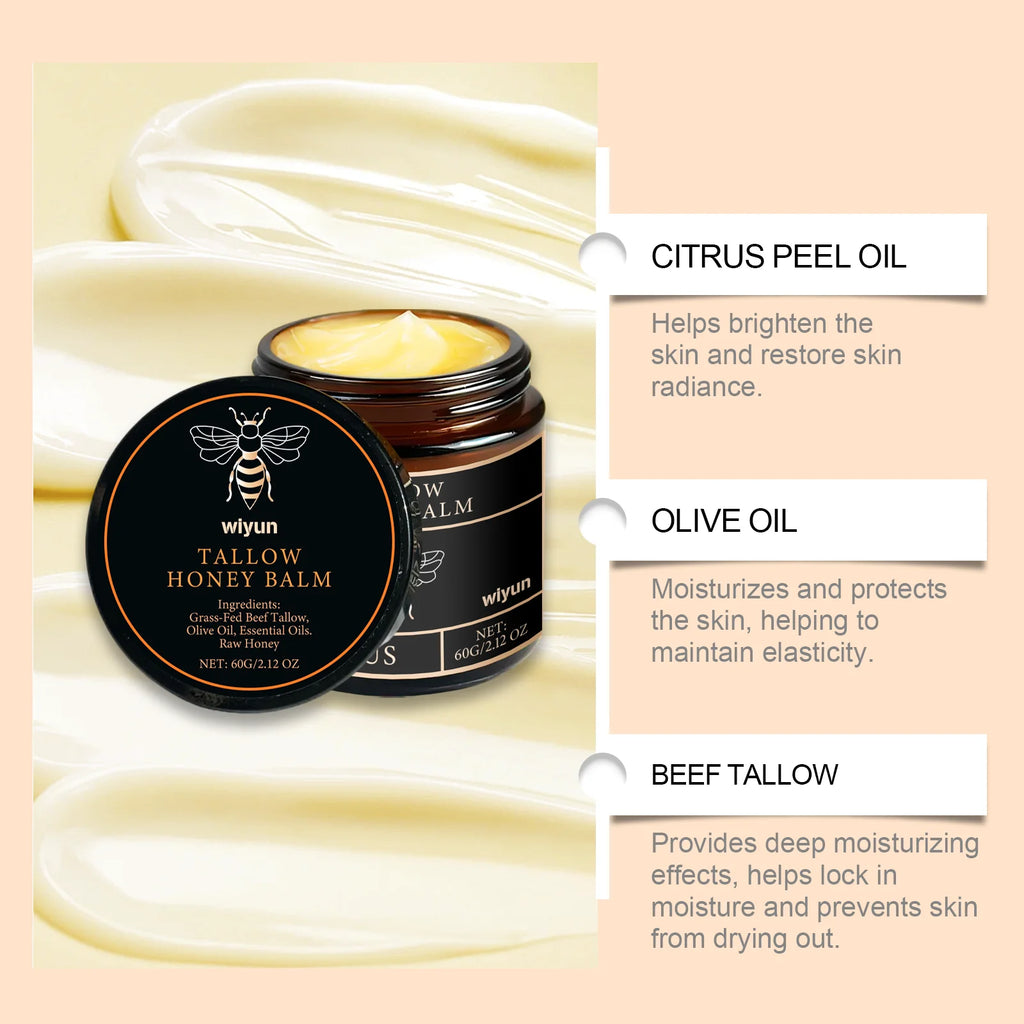 Lotion Corps au Suif de Bœuf & Miel – Hydratante, Raffermissante et Unifiante