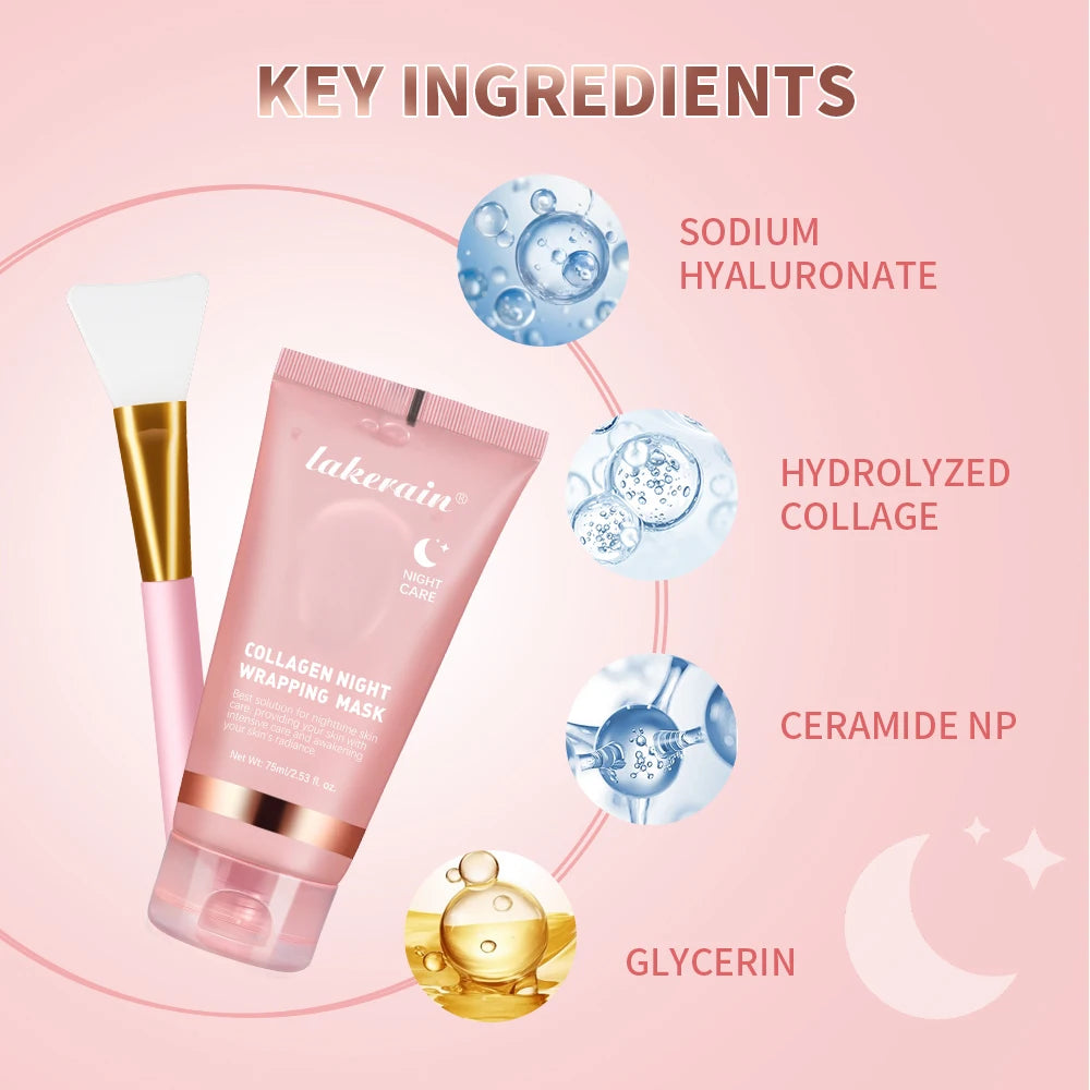 Kit Masque au Collagène et Pinceau – Soin Hydratant et Raffermissant
