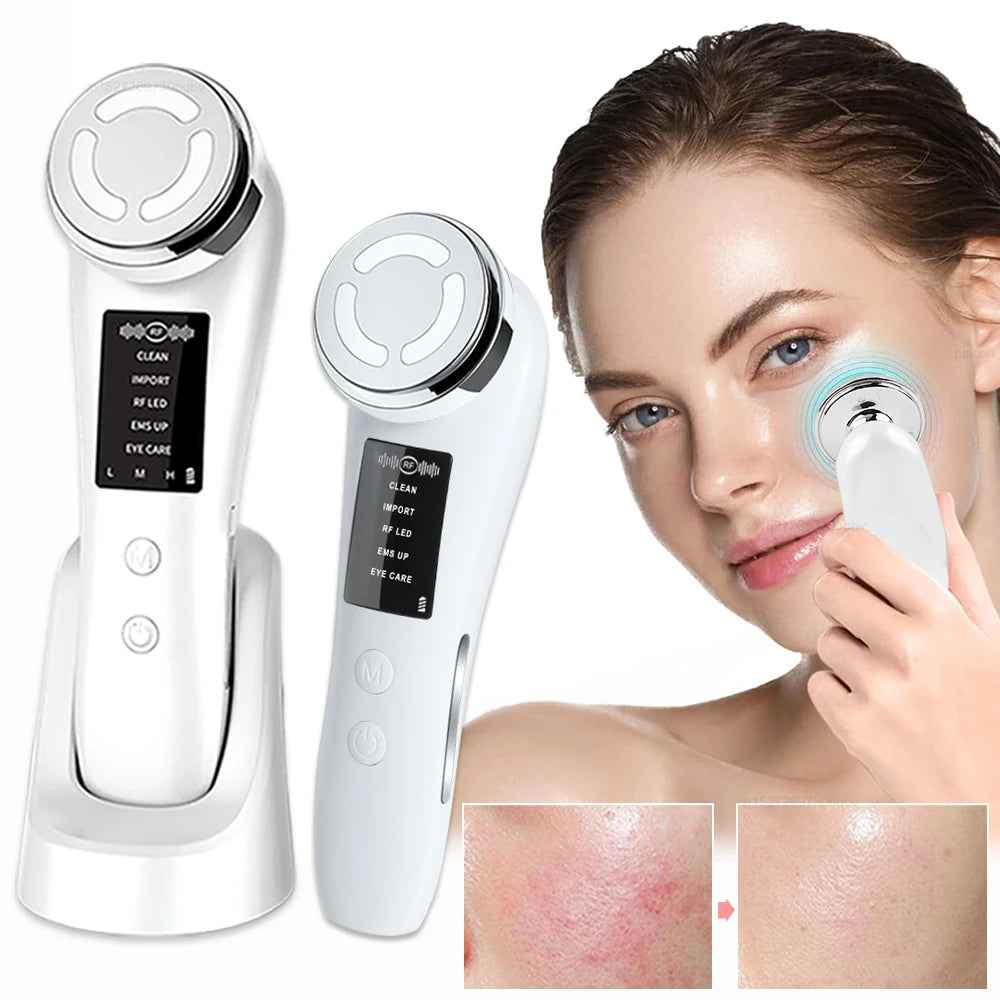 Appareil Anti-Âge RF & EMS – Lifting Facial et Rajeunissement de la Peau