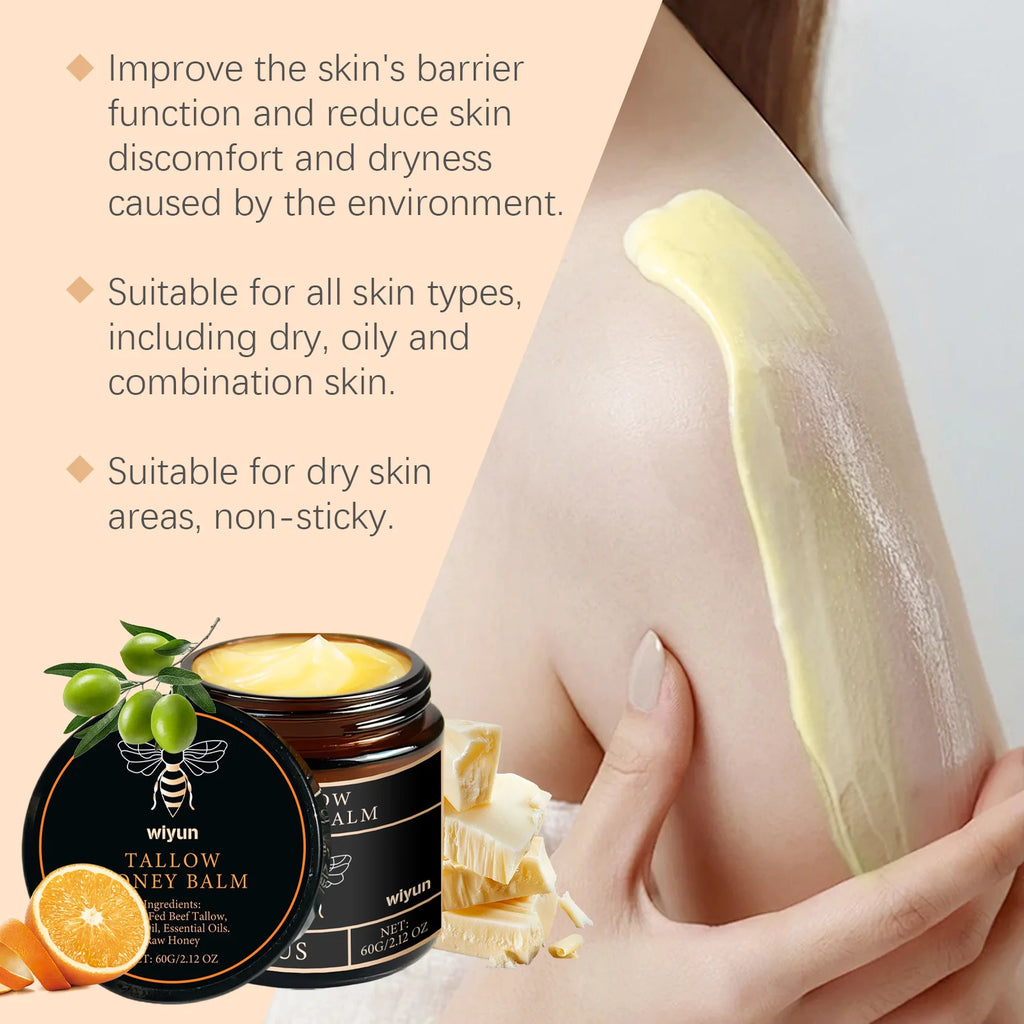 Lotion Corps au Suif de Bœuf & Miel – Hydratante, Raffermissante et Unifiante
