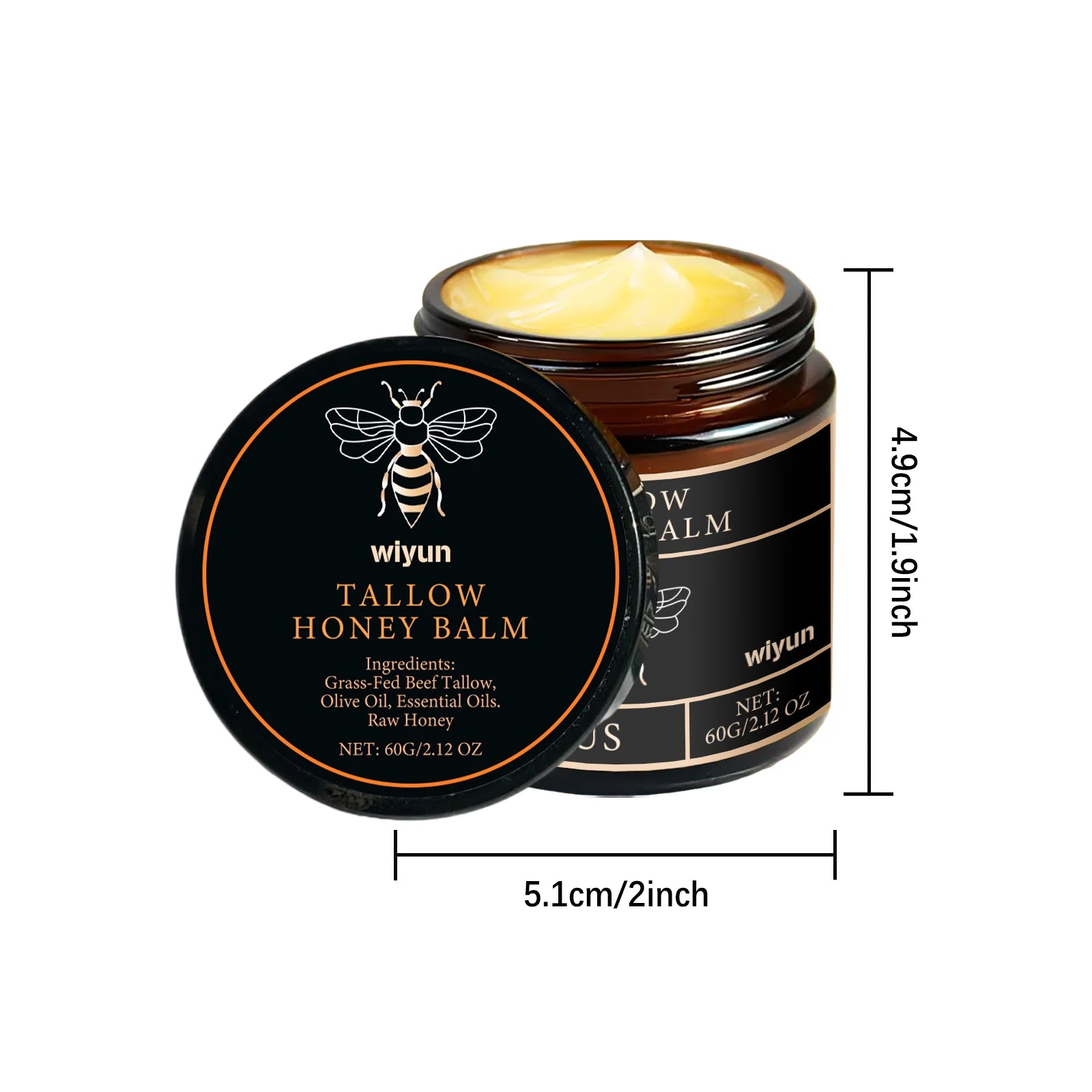 Lotion Corps au Suif de Bœuf & Miel – Hydratante, Raffermissante et Unifiante
