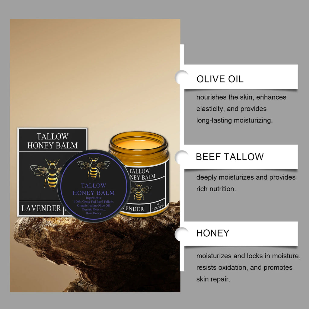 Lotion Corps au Suif de Bœuf & Miel – Hydratante, Raffermissante et Unifiante