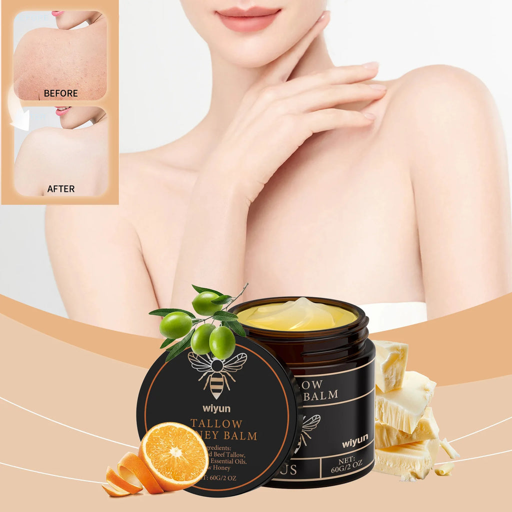 Lotion Corps au Suif de Bœuf & Miel – Hydratante, Raffermissante et Unifiante