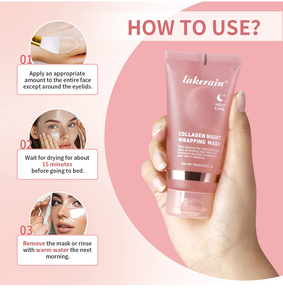 Kit Masque au Collagène et Pinceau – Soin Hydratant et Raffermissant