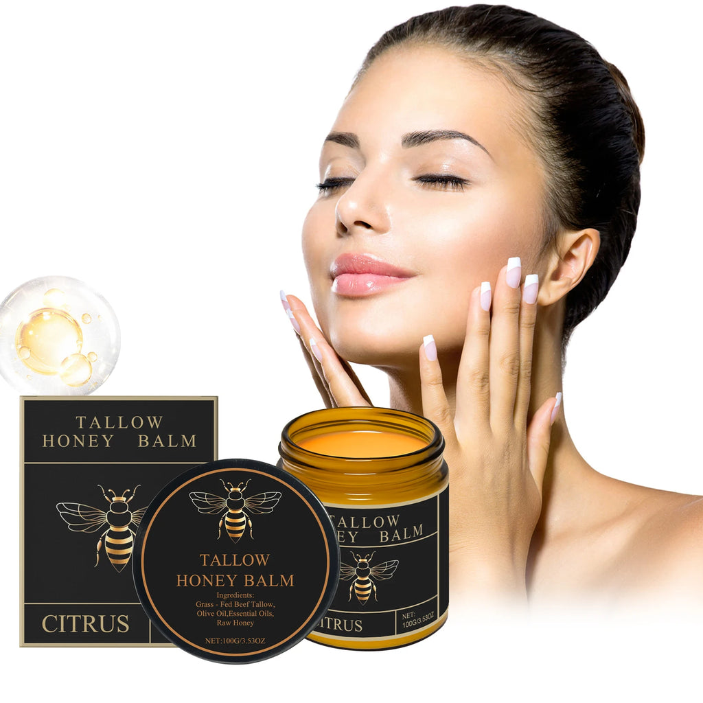 Lotion Corps au Suif de Bœuf & Miel – Hydratante, Raffermissante et Unifiante